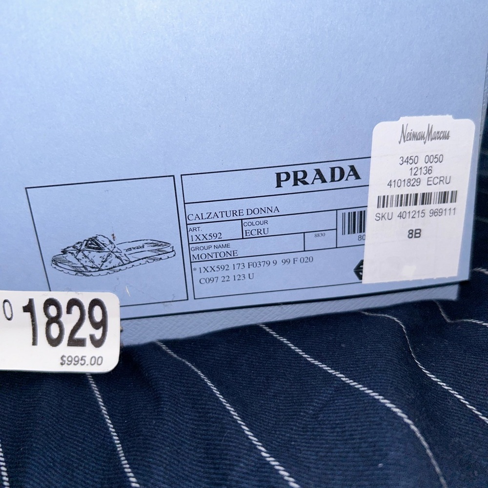 Crème Prada slides perfect for this season - Picture 4 of 4